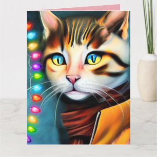 CHRISTMAS CAT ANTHROPOMORPHIC KITTY CARDS