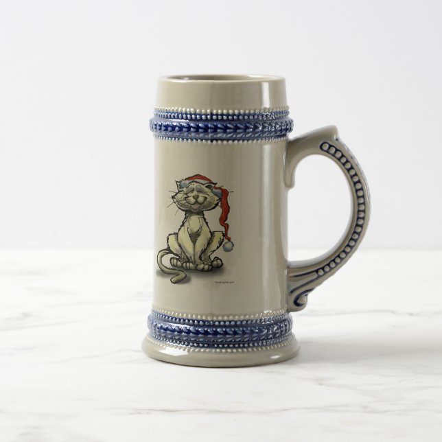 Christmas Cat Beer Stein (Right)