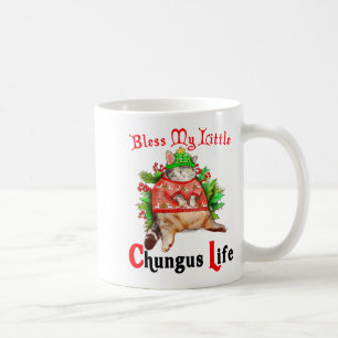 Christmas Cat Bless My Little Funny Cat Life Cat M Coffee Mug