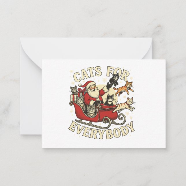 Christmas Cat Card (Front)