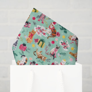 CHRISTMAS CAT CHAOS TISSUE PAPER