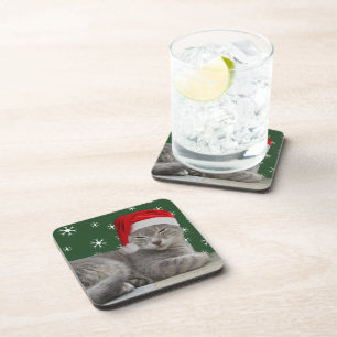 Christmas Cat Coasters