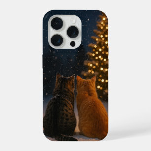 Christmas Cat Couple iPhone Case 15 Pro