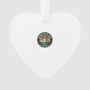 Christmas Cat Cute Kitty Design - Christmas Cat Cl Ornament