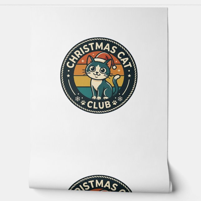 Christmas Cat Cute Kitty Design - Christmas Cat Cl Wallpaper (Unrolling)