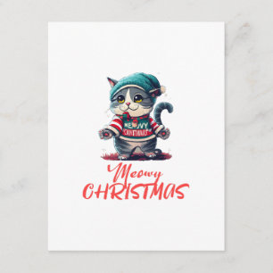 Christmas Cat  Enclosure Card