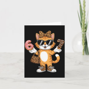 Christmas Cat For Women 6 7 Tee Meme Leopard Bow X Card