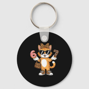 Christmas Cat For Women 6 7 Tee Meme Leopard Bow X Keychain