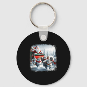 Christmas Cat Funny Cats For Everybody Xmas Men Wo Keychain