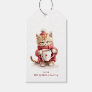 Christmas Cat Gift Tags