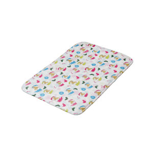 Christmas cat is sleeping bath mat