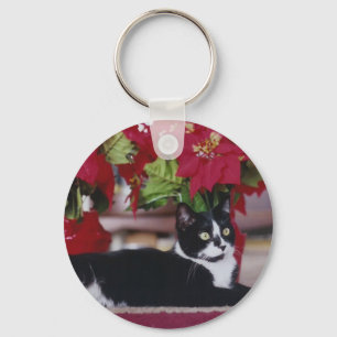 Christmas Cat Key Chain