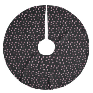 Christmas Cat Kitty Toes Paw Pads Brushed Polyester Tree Skirt