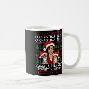 Christmas Cat Ladies For Kamala Santa Ornament Paj Coffee Mug