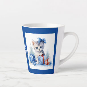 Christmas Cat Latte Mug