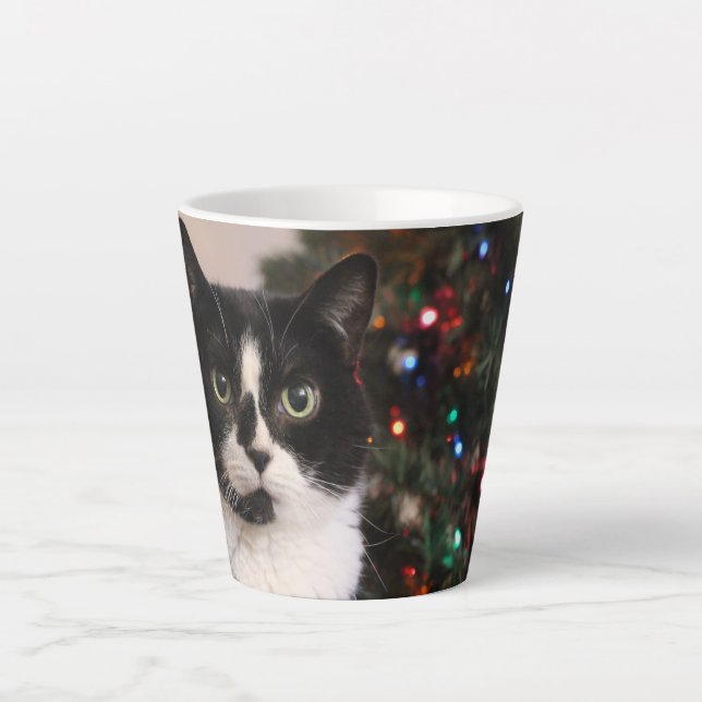 Christmas Cat Latte Mug (Front)