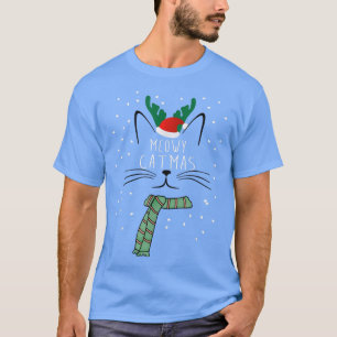 Christmas Cat  Meowy Catmas  T-Shirt