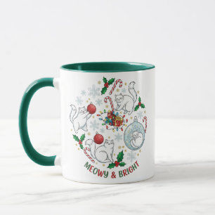 Christmas Cat Mug Gift for Cat Lovers