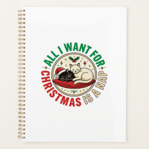 Christmas Cat Nap Holiday Design Planner