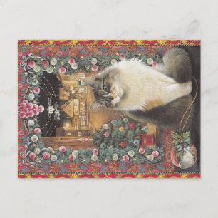 Christmas Cat postcard