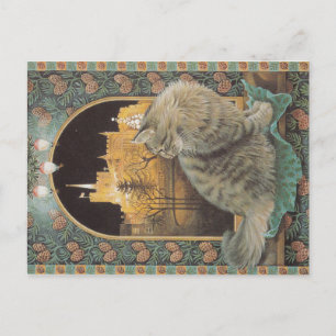 Christmas Cat postcard