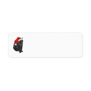 Christmas Cat Return Address Labels