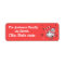 Christmas Cat Santa Christmas Return Address