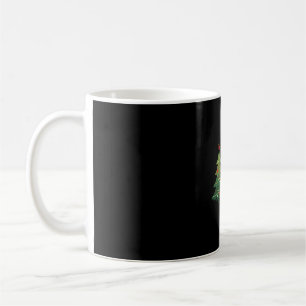 Christmas Cat Santa Tree Vector Coffee Mug