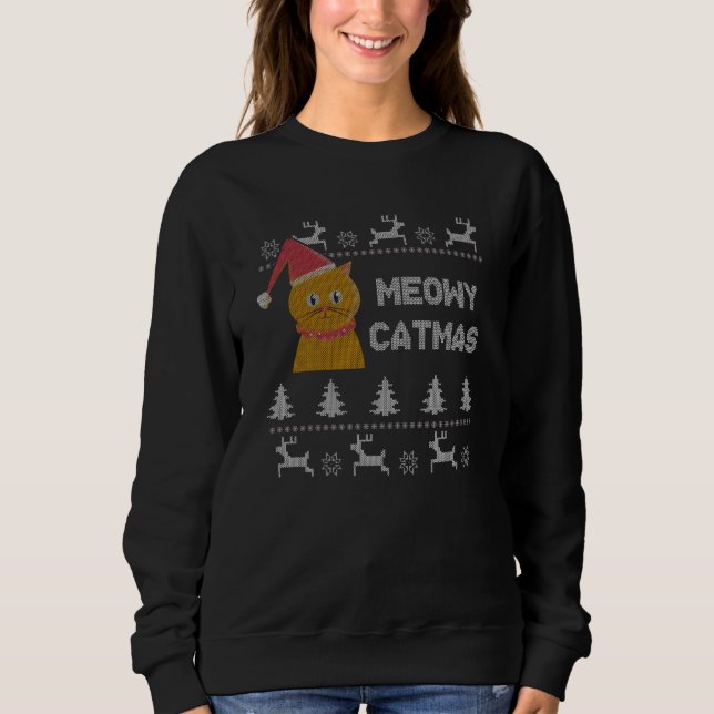 Christmas Cat Sweatshirt (Front)