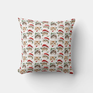 Christmas Cat  Throw Pillow