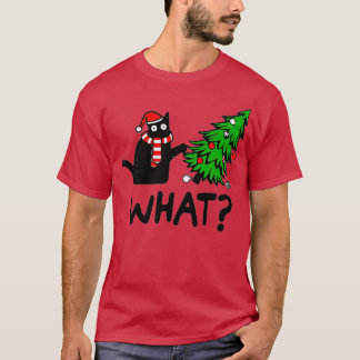 Christmas Cat What  T-Shirt