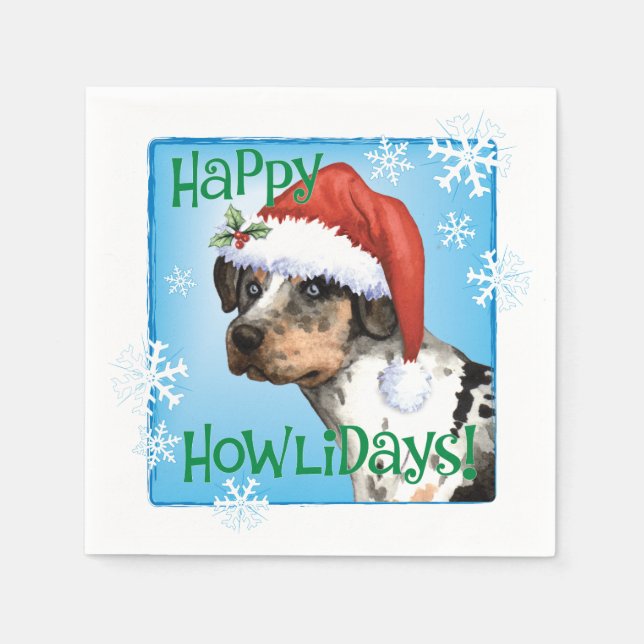 Christmas Catahoula Napkins (Front)
