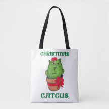 Christmas Catcus Holiday Cactus Cartoon Fun