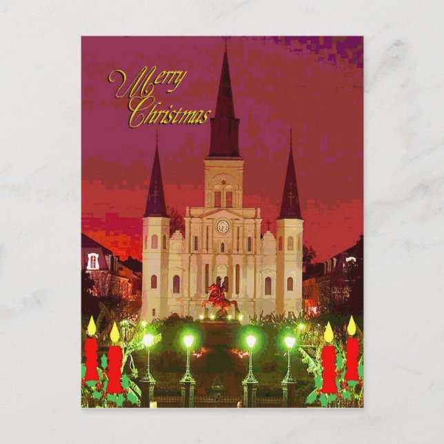 Christmas Cathedral Holiday Postcard (Front)