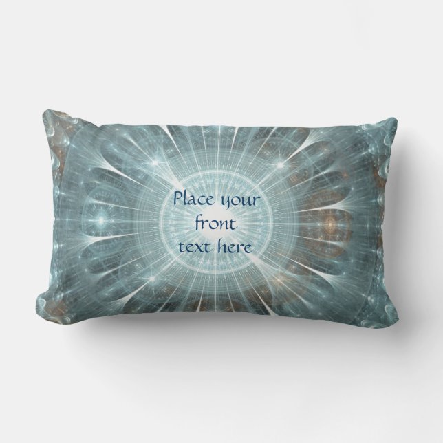 Christmas Cathedral Window Lumbar Pillow (Front)