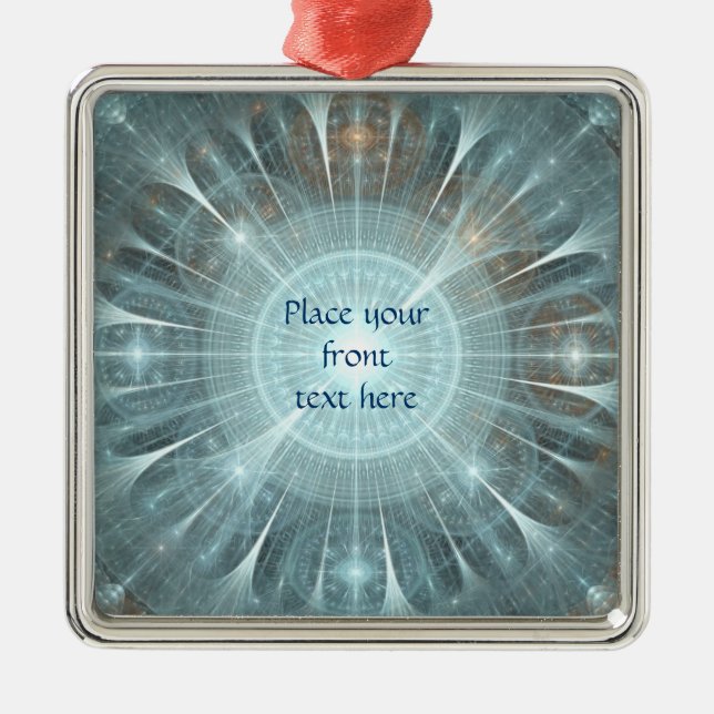Christmas Cathedral Window Metal Ornament (Front)