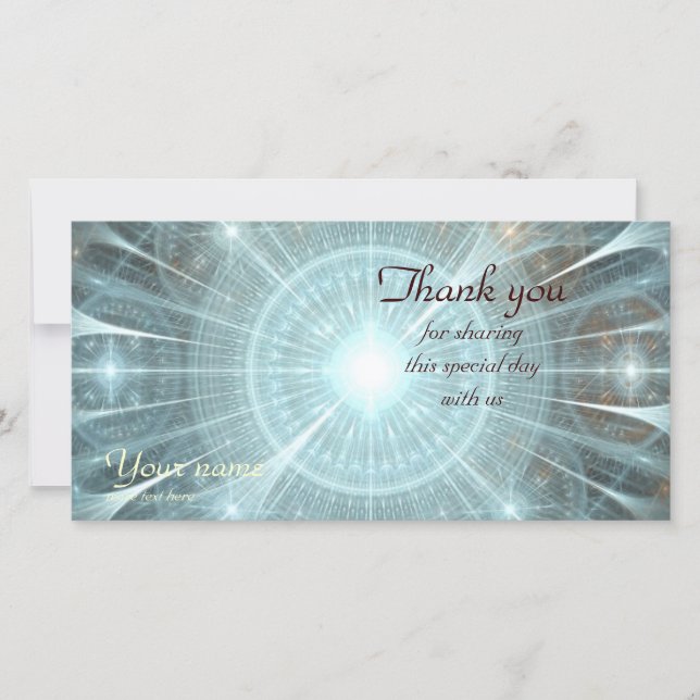 Christmas Cathedral Window Thank You Card (Front)