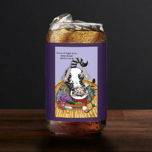 Christmas Catnip Cat Can Glass