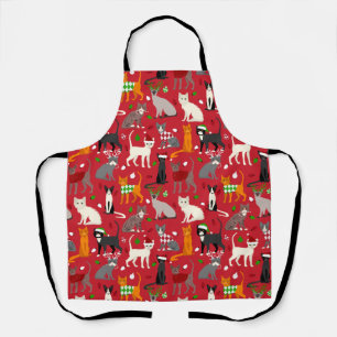 Christmas Cats Apron