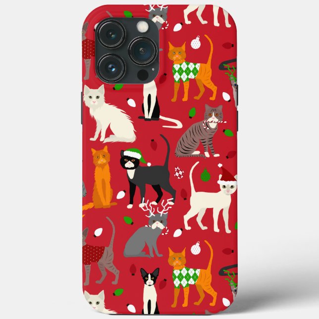 Christmas Cats Case-Mate iPhone Case (Back)