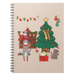 Christmas Cats Chaos Notebook