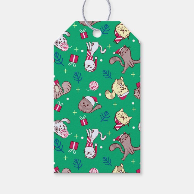 Christmas Cats Gift Tags (Front)