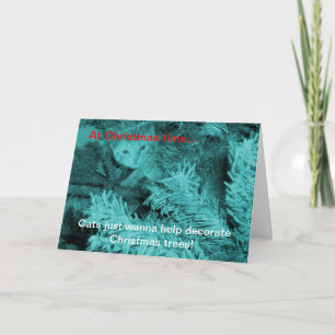 Christmas Cats Just Wanna Carte de voeux