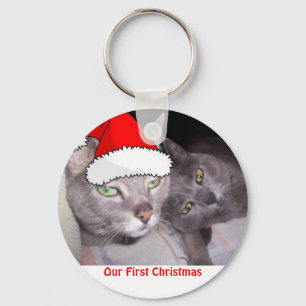 Christmas Cats Keychain