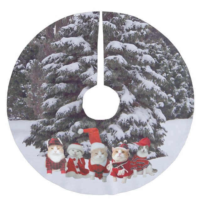Christmas Cats/Kitties Tree Skirt (Front)
