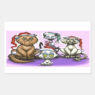 Christmas Cats Sticker