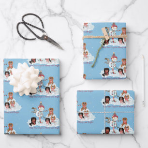 Christmas Cavalier Spaniel Wrapping Paper