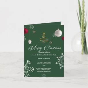 Christmas celebration party holiday card