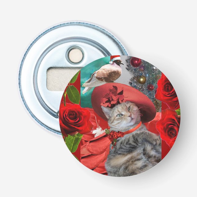 CHRISTMAS CELEBRATIONS OF PRINCESS TATUS CAT BOTTLE OPENER (Front)