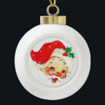 Christmas Ceramic Ball Ornament, Santa Ceramic Ball Christmas Ornament<br><div class="desc">Christmas Ceramic Ball Ornament
Decorate your beautiful Christmas tree with a one of a kind customized ornament.
Something for everyone, Maria lurdis afonso,
https://www.zazzle.com/succeedinbeautybarb</div>